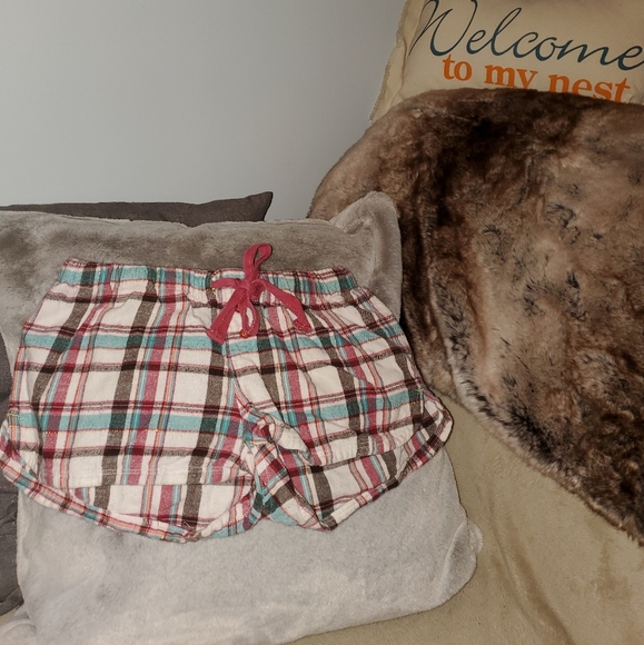 Plaid Pajama Shorts - Picture 2 of 2